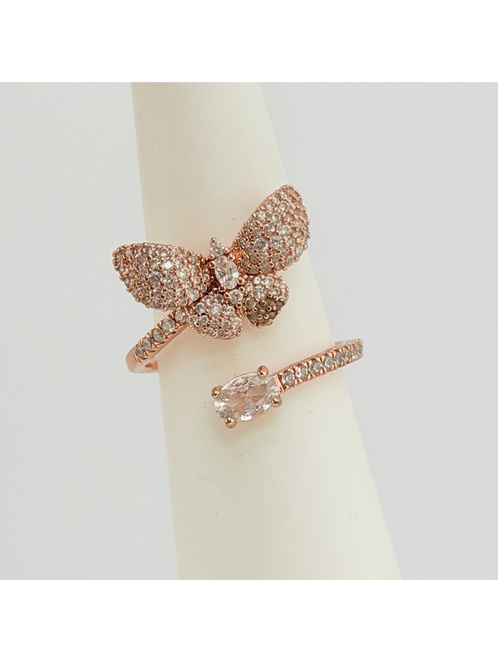 Bomb Party Sparkle of Hope Ring Sz 8 "Sparkling Transformation" Butterfly RETRO